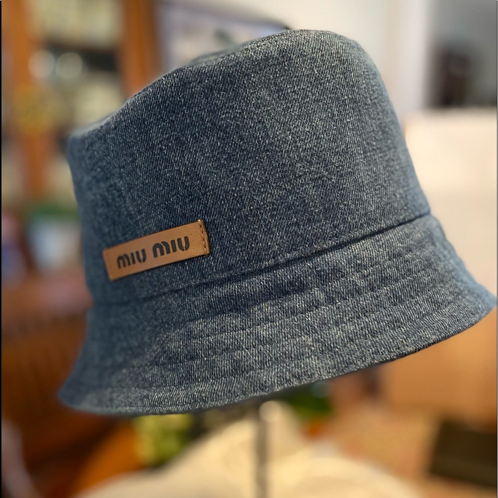 Miu Miu Denim Bucket Hat